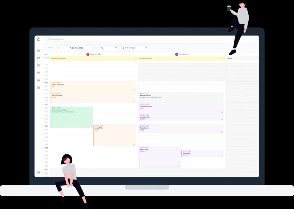 tinana Online-Terminplaner – digitale Terminverwaltung für Heilmittelpraxen